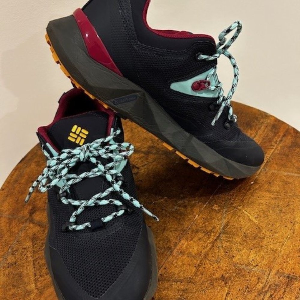 Columbia Black and Red Athletic Shoes